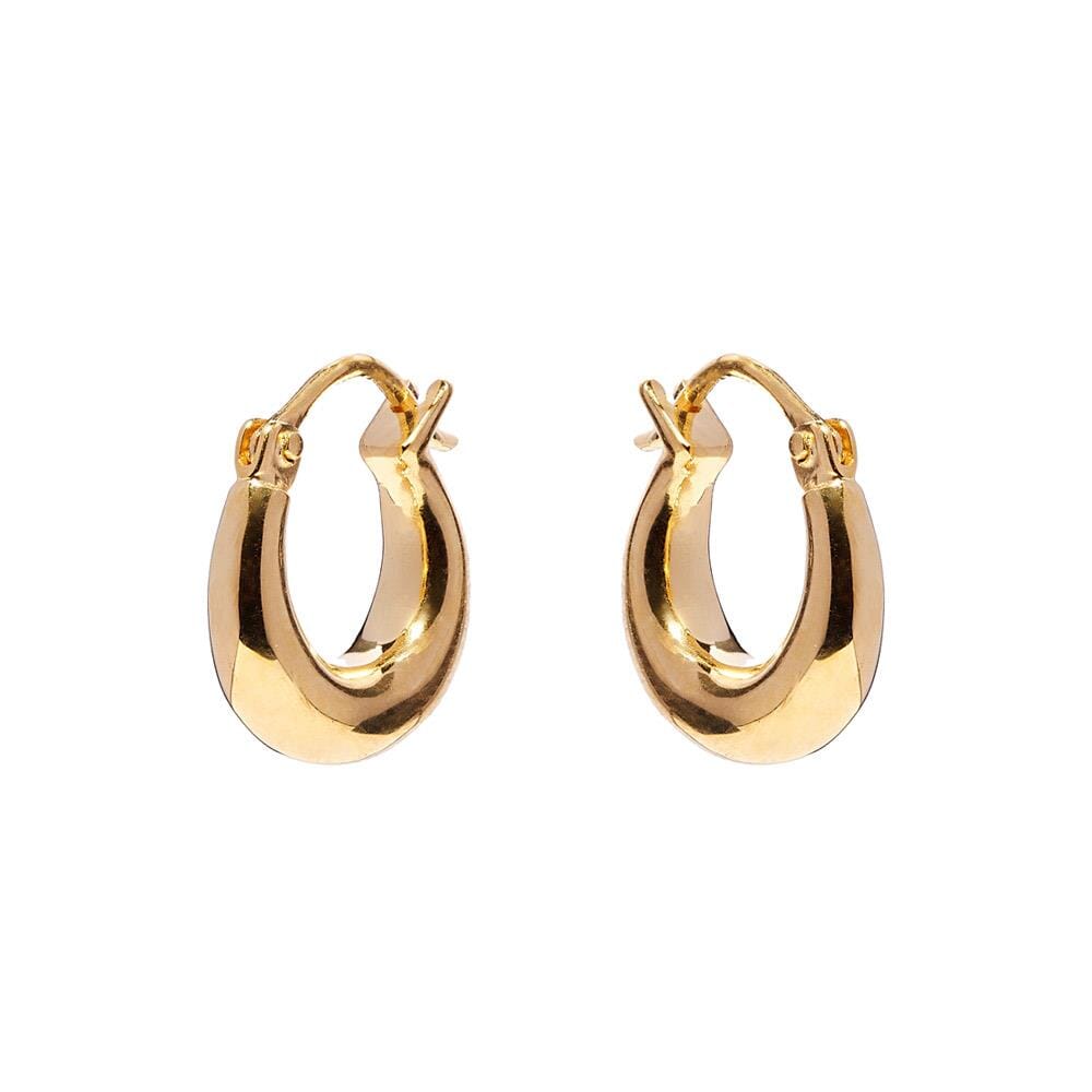 NU & MII Yvette Hoop Gold Plated Earrings