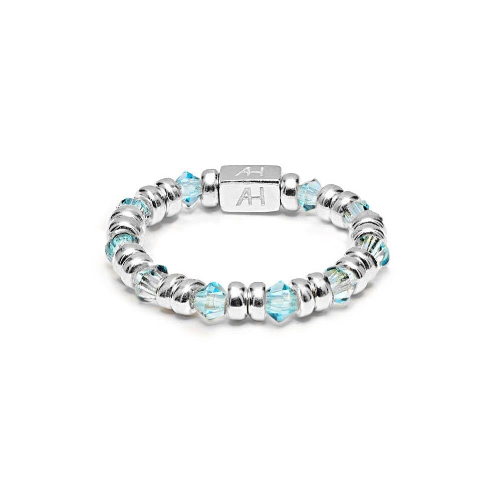 Kaleidoscope Silver Ring  Stack - Choice of Colour