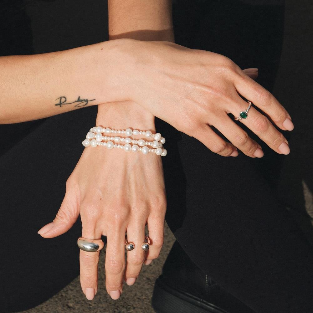 NU & MII Geo Silver Ring
