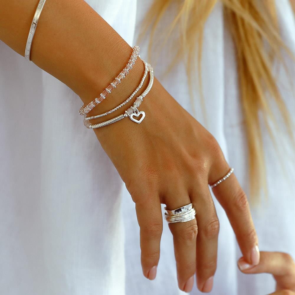 Serasi Vintage Rose Silver Bracelet