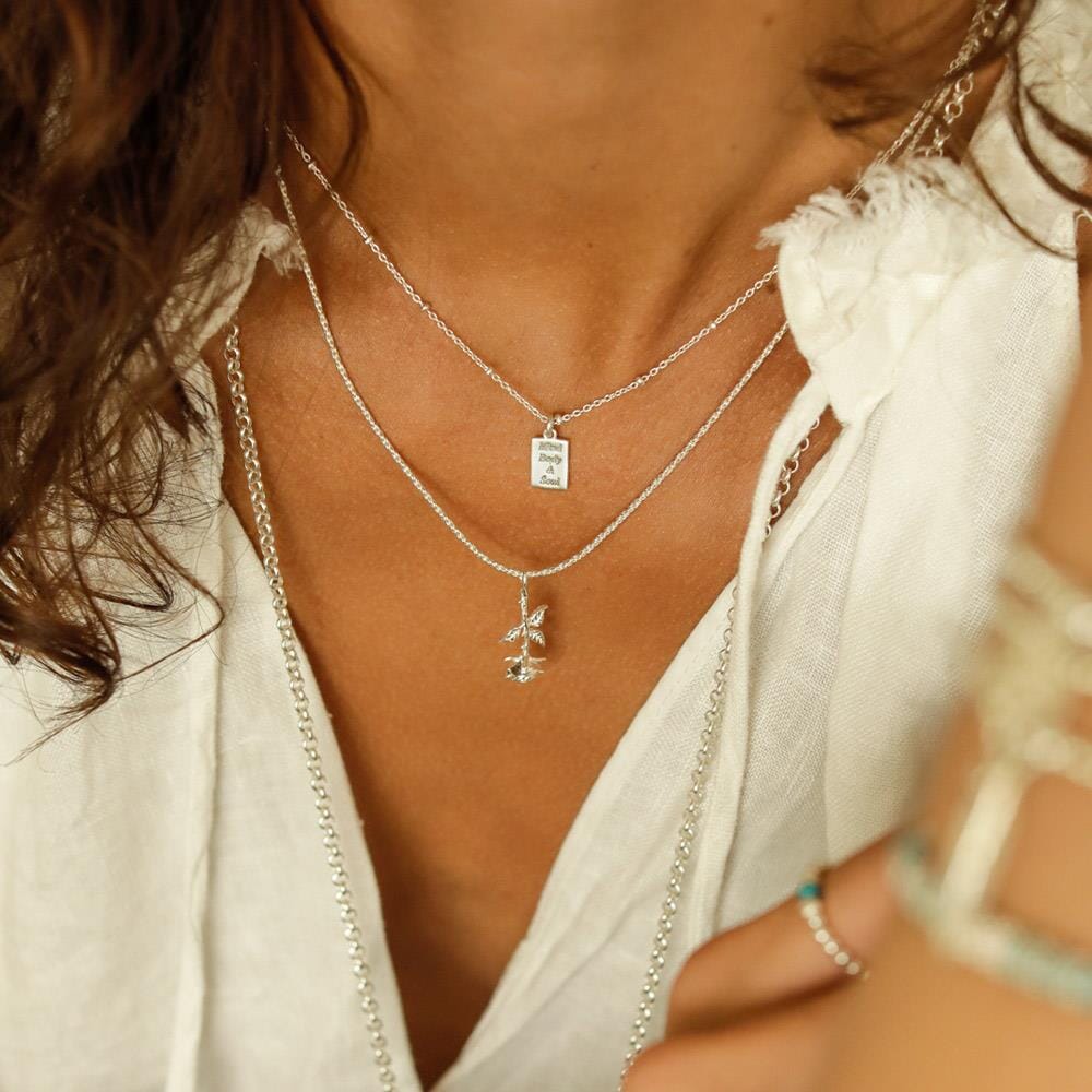 Outlet Mind, Body & Soul Silver Necklace