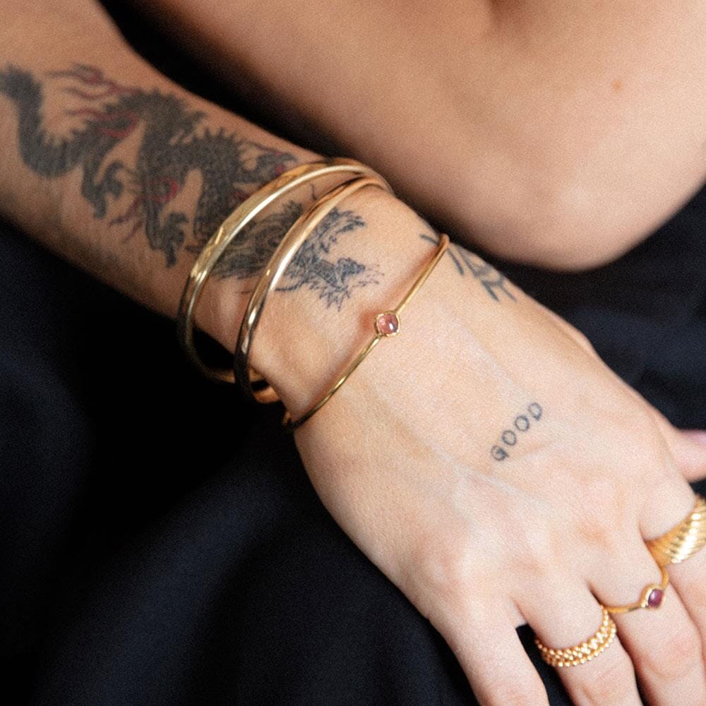 Outlet NU & MII Rosa Ava Gold Bangle