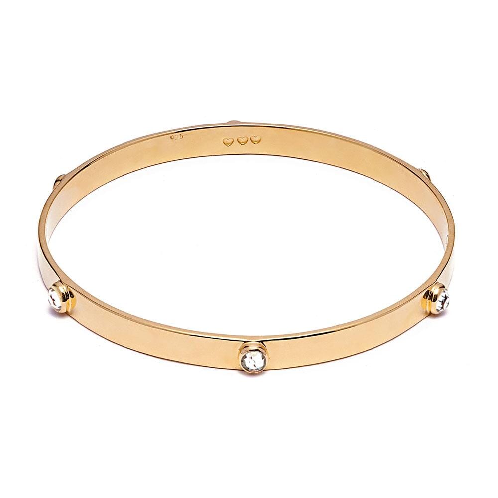 Samara Bangle with Clear Crystals