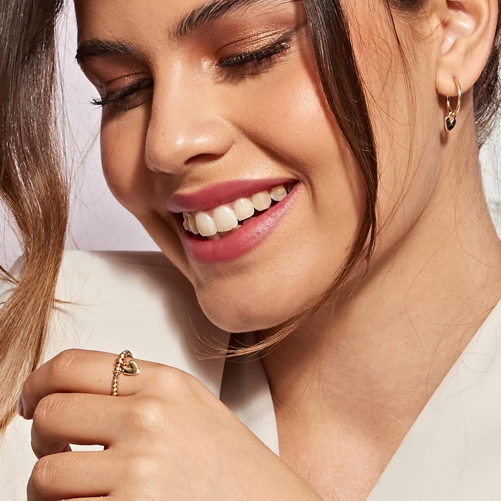 Weeny Heart Gold Plated Ring