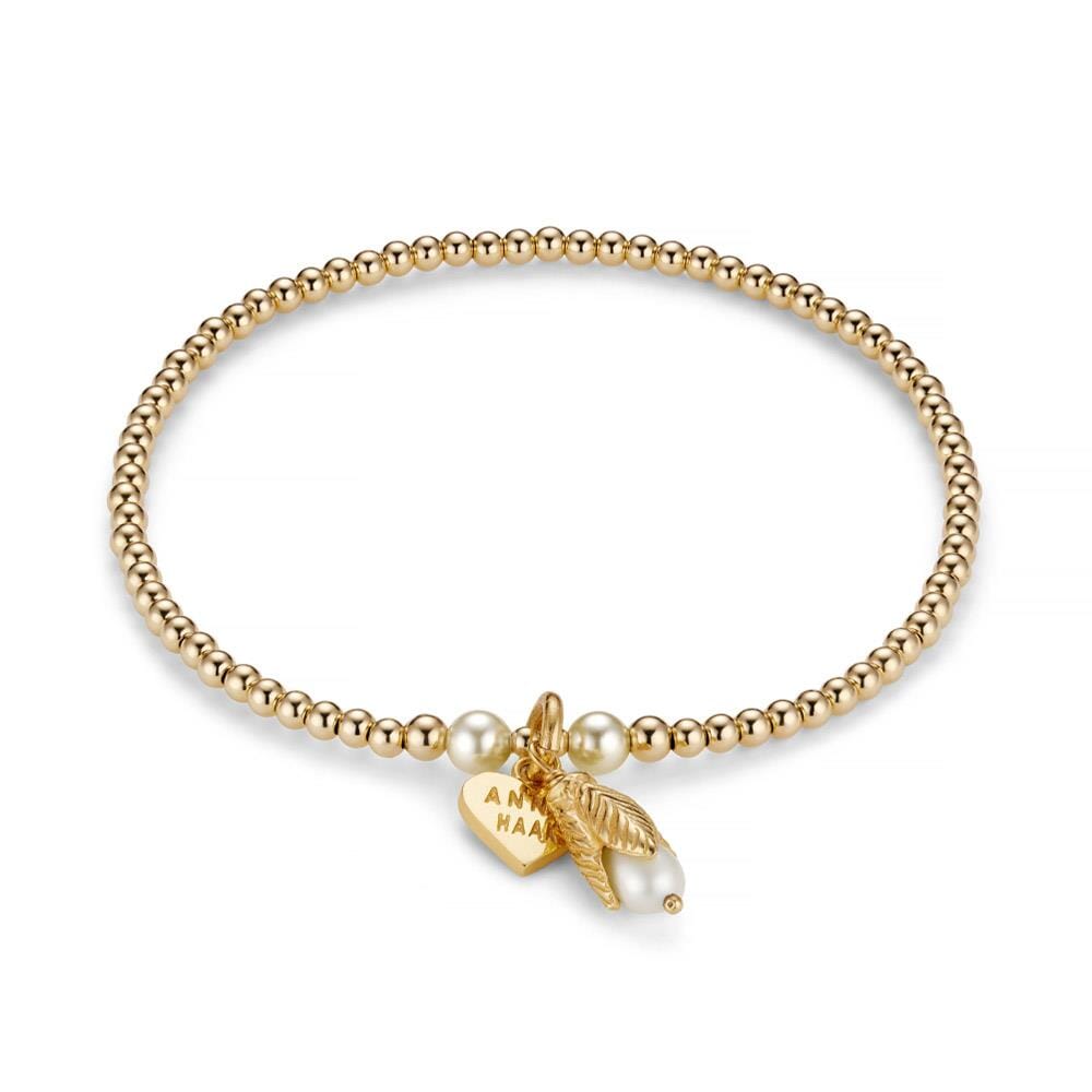 Devotion Pearl Personalised Gold Plated Stack