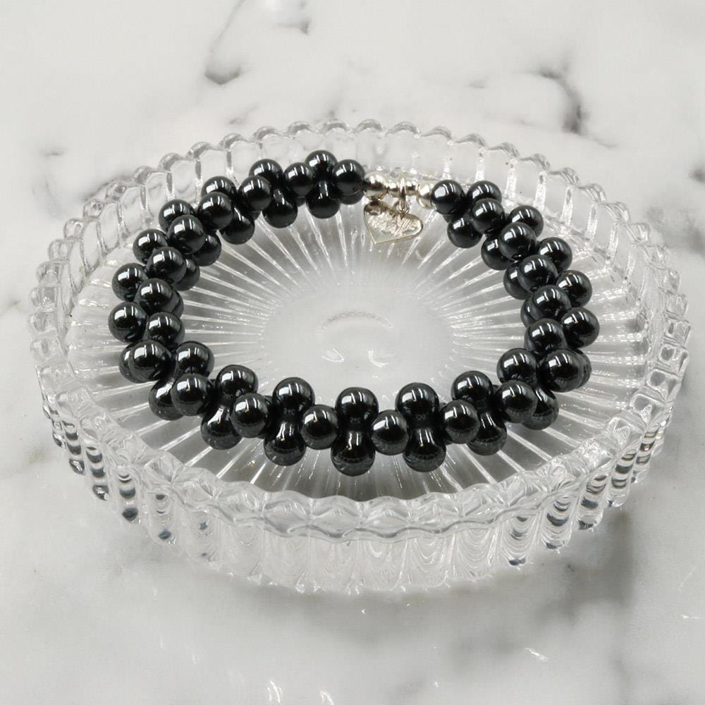 Hematite Peanut Bracelet