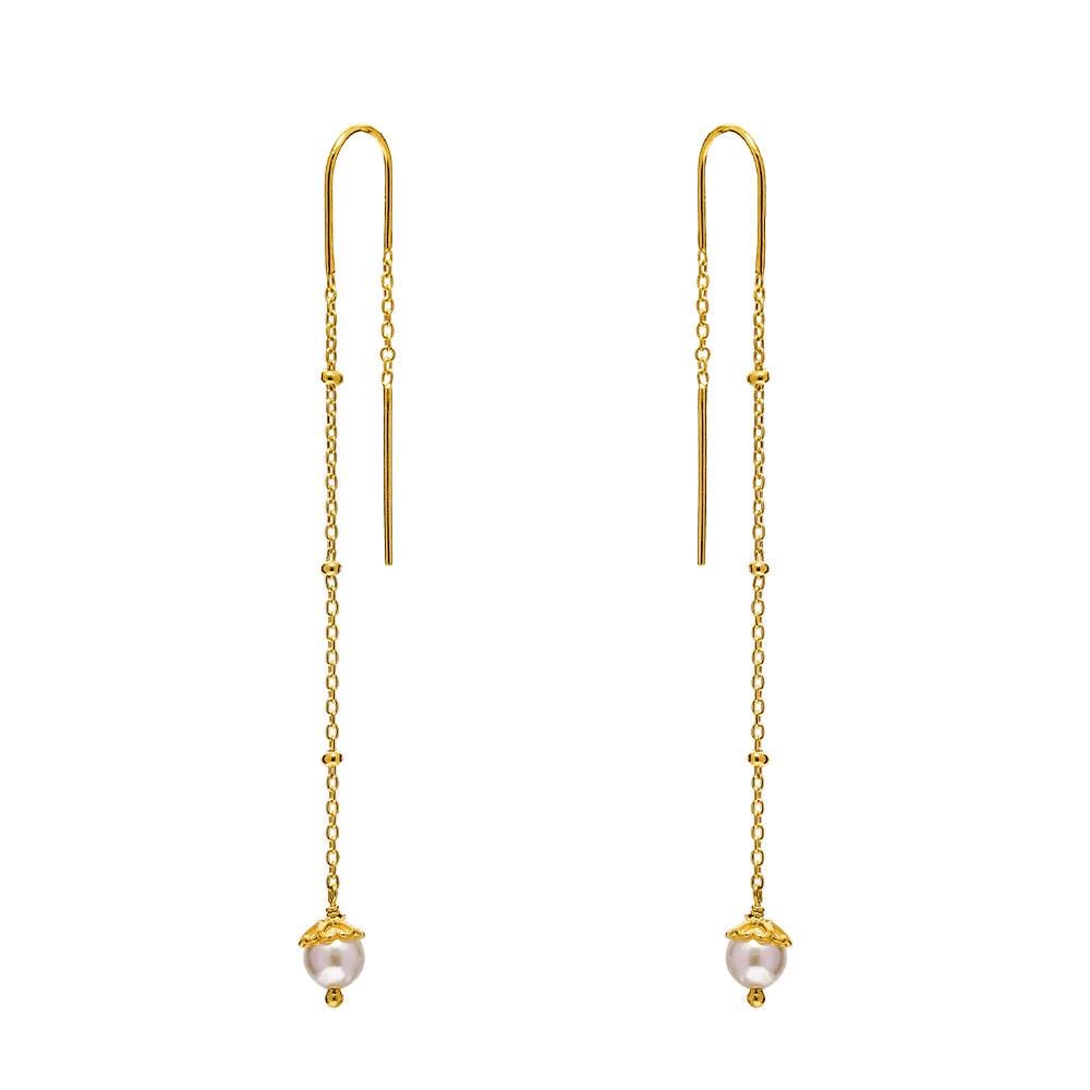 The Empress Pearl Set - Gold Necklace & Earrings