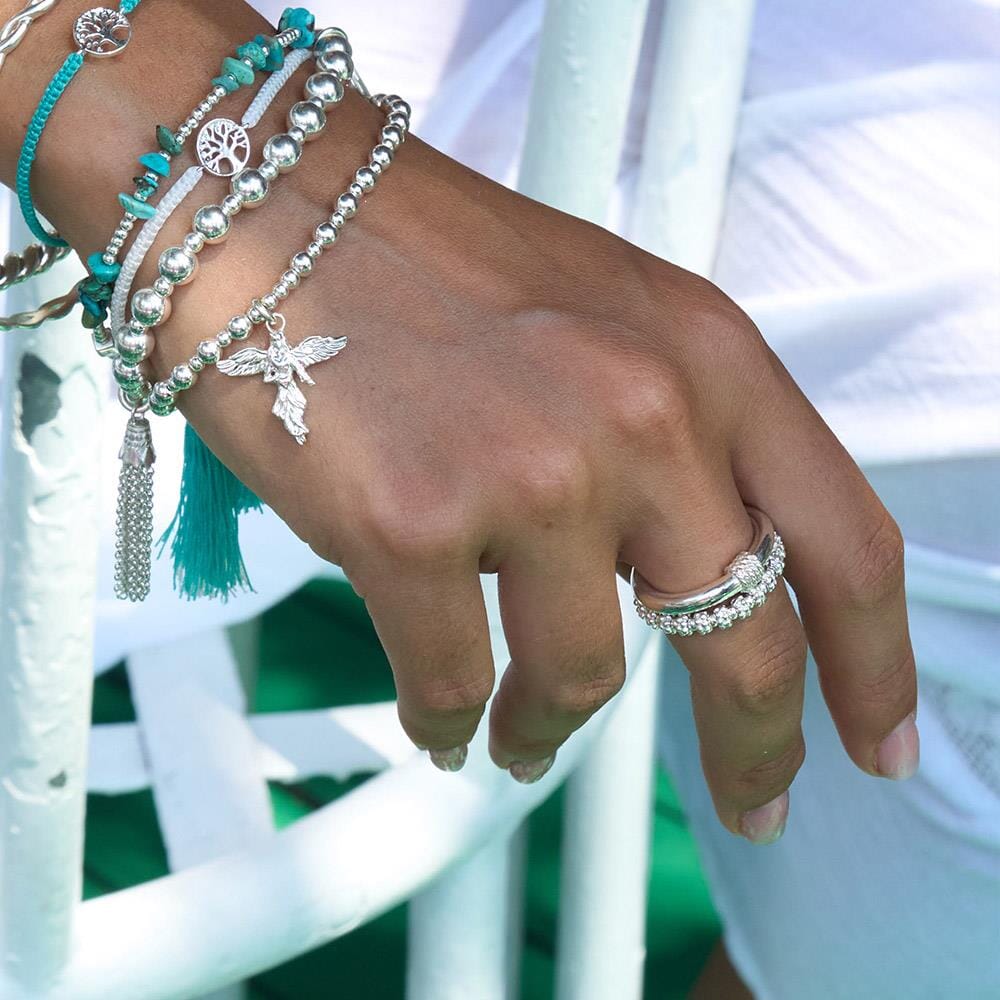 Bahari Rope Silver Ring