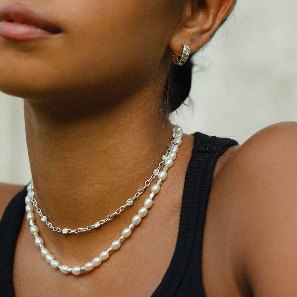 Outlet NU & MII Agnes Silver Necklace