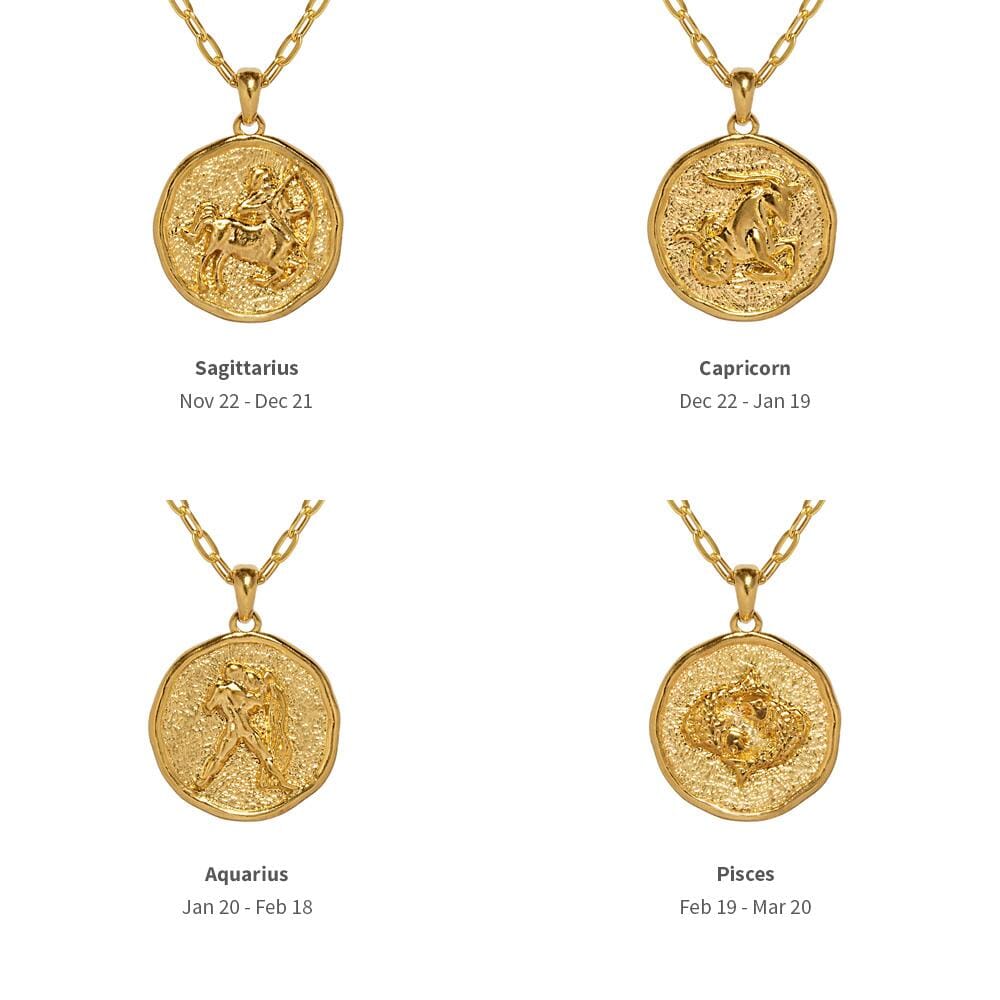 NU & MII Zodiac Gold Necklace