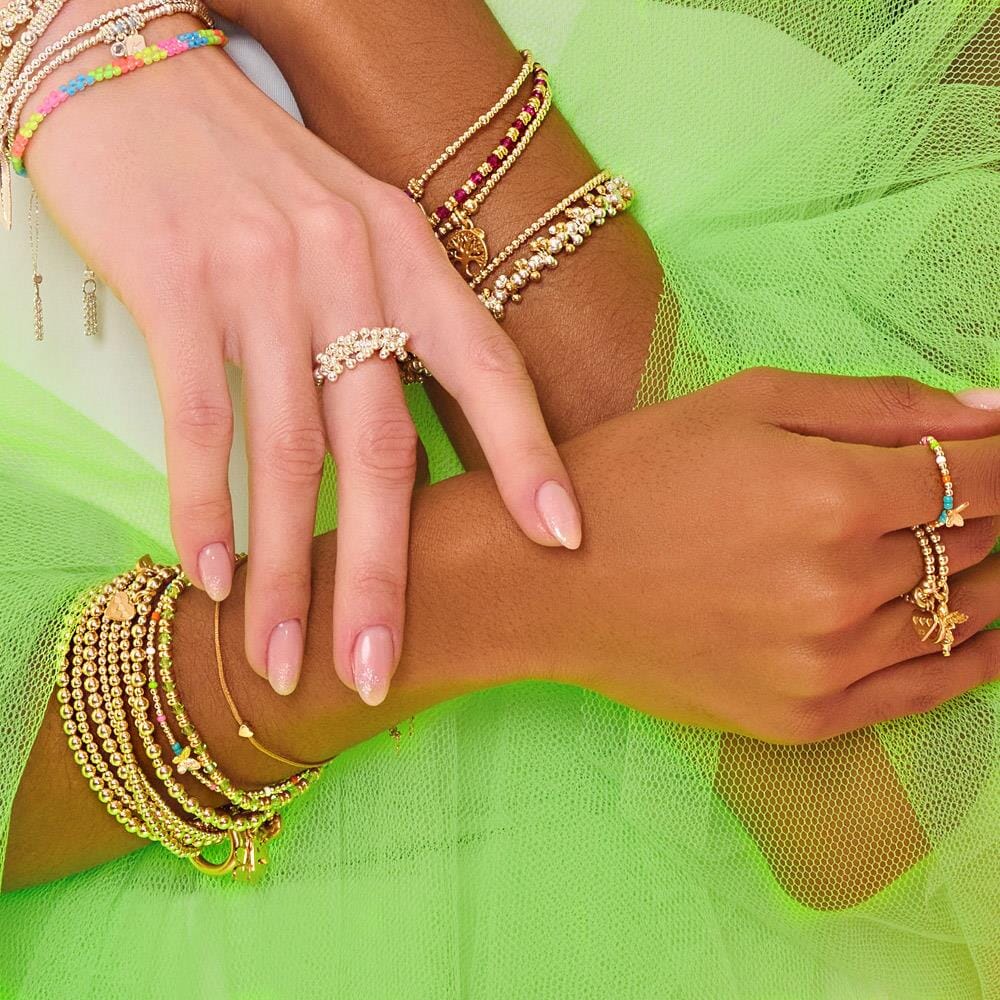 Harmony Heart Gold Plated Bracelet - Natural