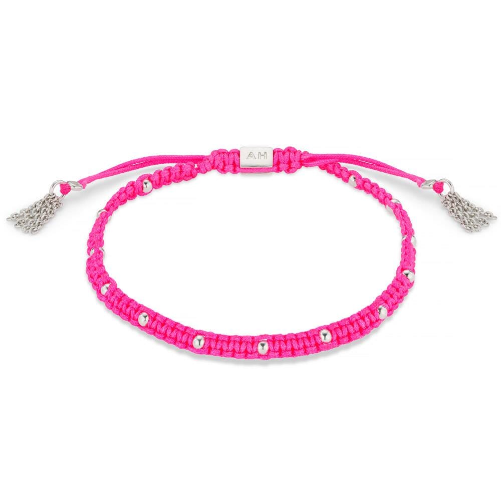Neon Pink Silver Stack
