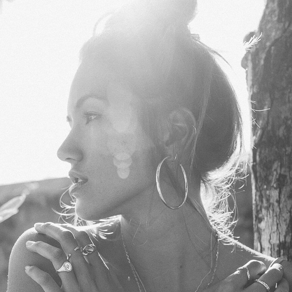 Outlet NU & MII Hollow Hoop Silver Earrings