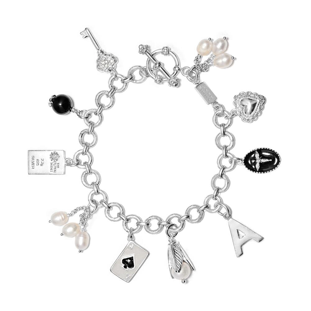 Myriad of Charms Silver Bracelet