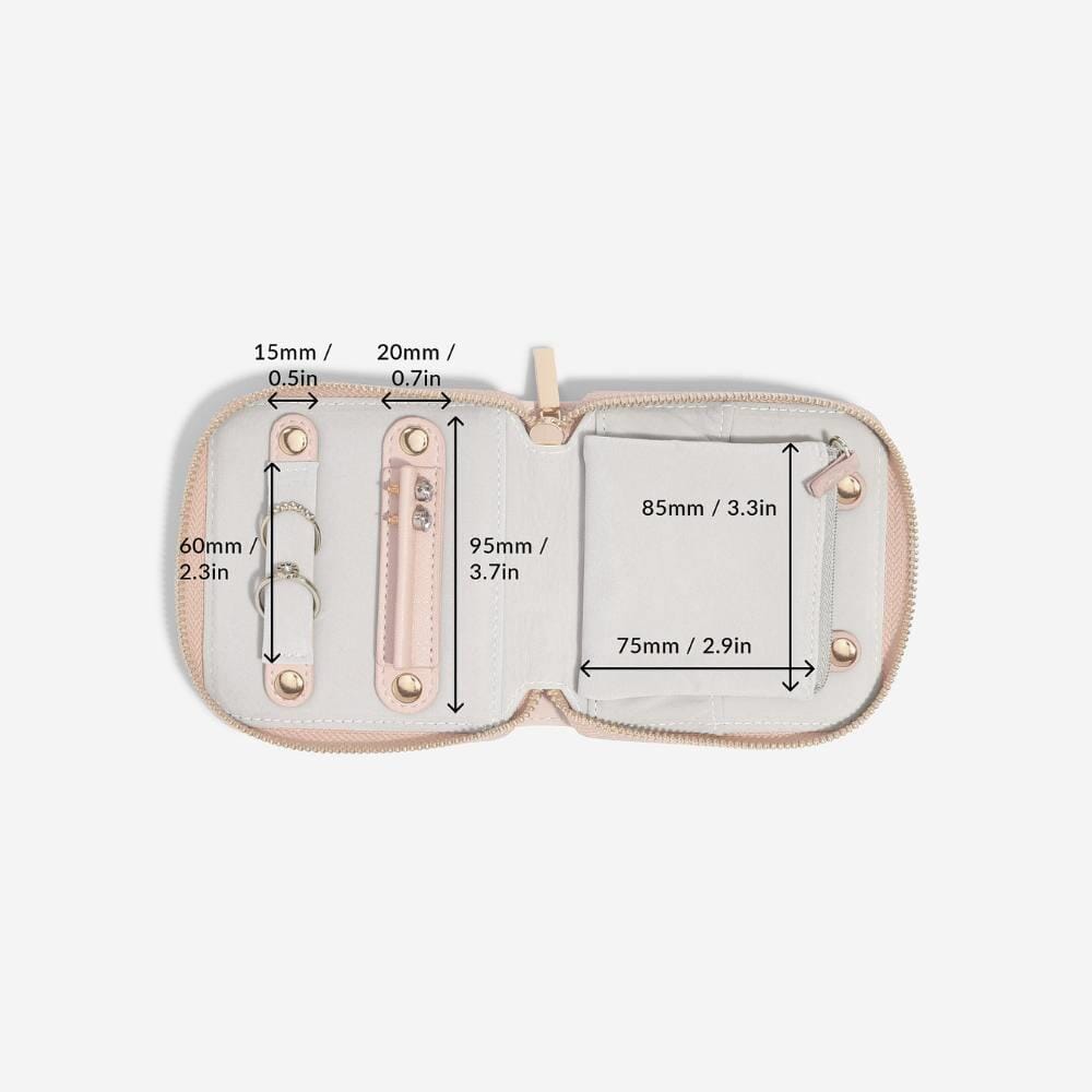 Stackers Compact Jewellery Roll – Blush Pink