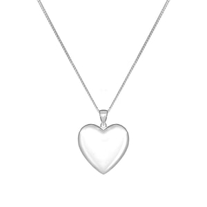 Amorette Heart Silver Necklace