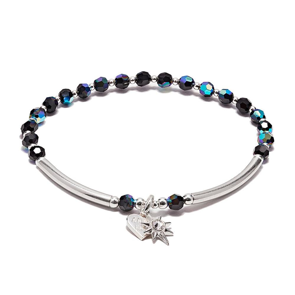 Harper Star Silver  Charm Bracelet - Choice of Crystal