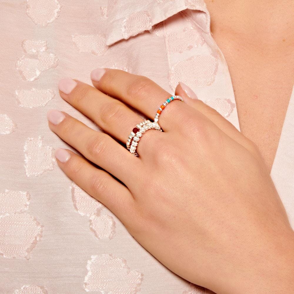 Adria Silver Ring Stack