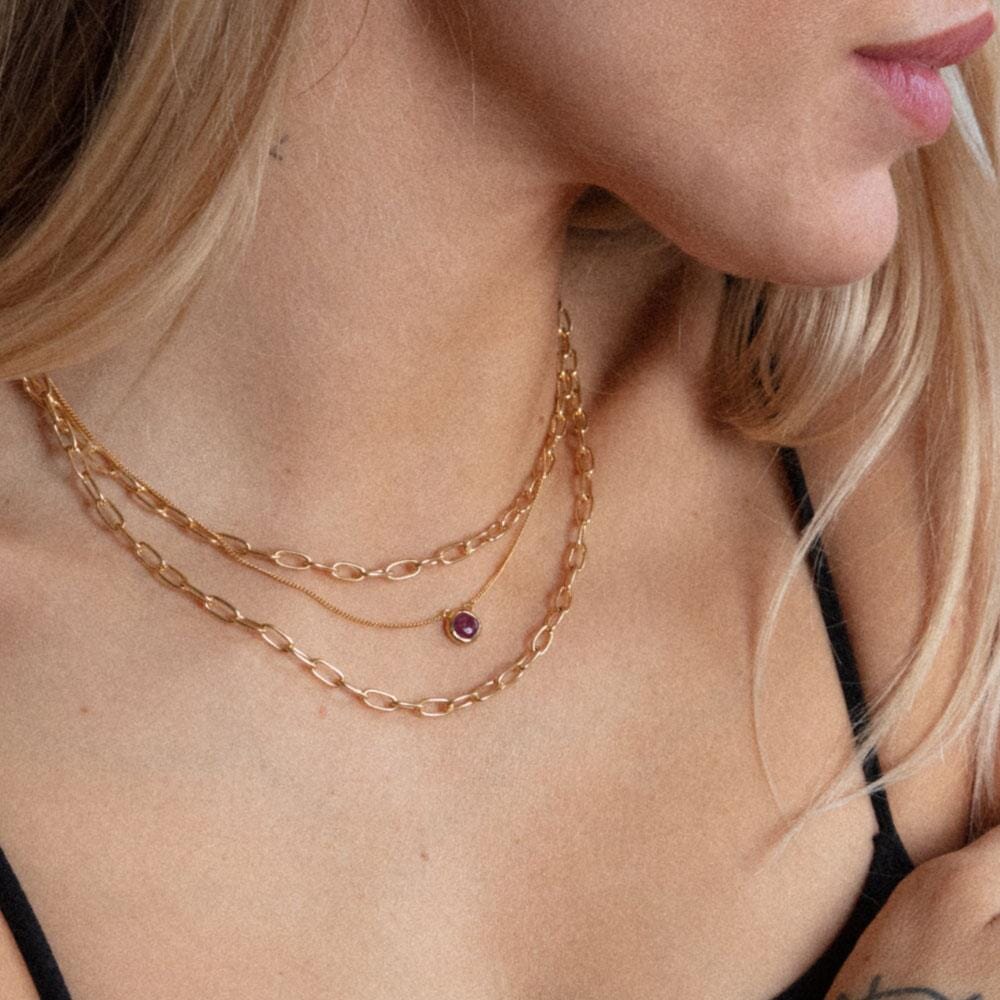 NU & MII Rosa Gold Necklace