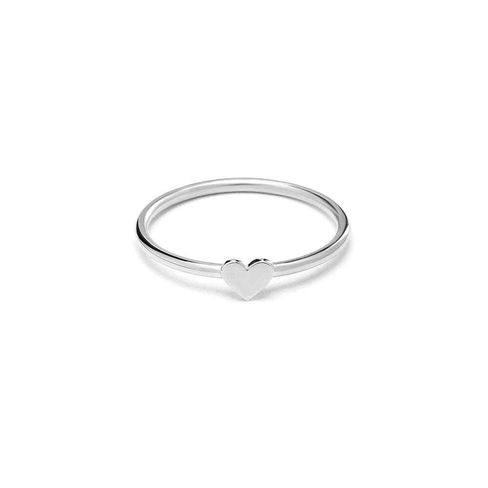 Outlet Teeny Weeny Heart Silver Ring
