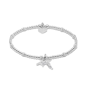 Treasured Silver Bracelet - Initials & Angel