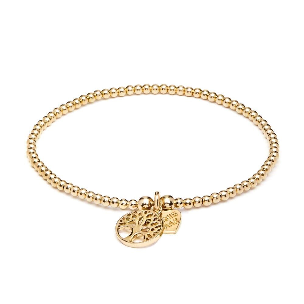 Santeenie Gold Plated Charm Bracelet - Tree of Life