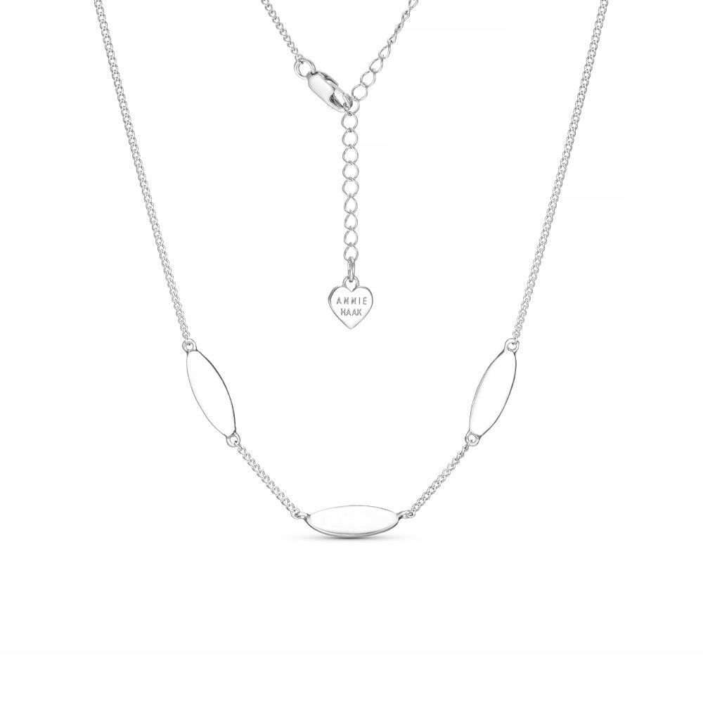 Stepping Stone Silver Necklace