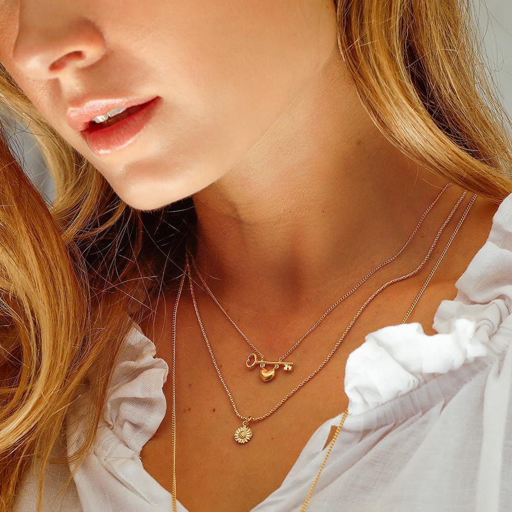 Outlet Key to Your Heart Gold Necklace