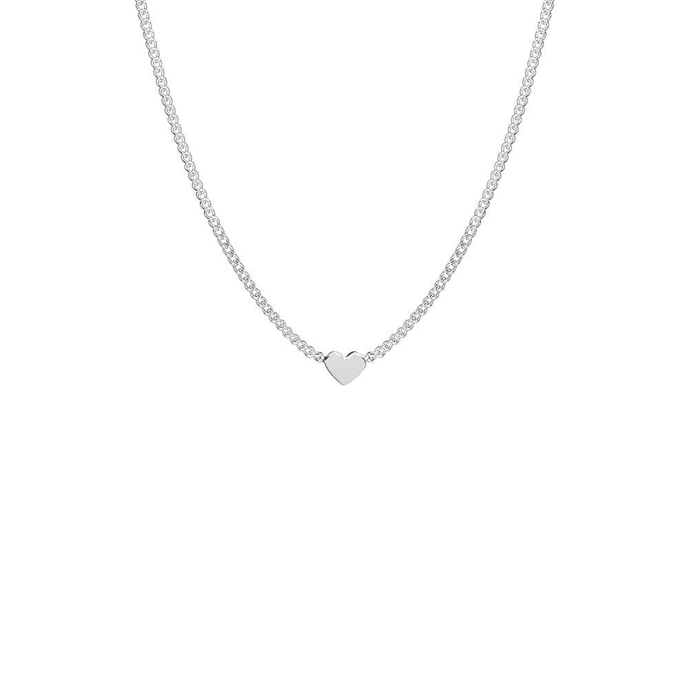 Teeny Weeny Heart Silver Necklace