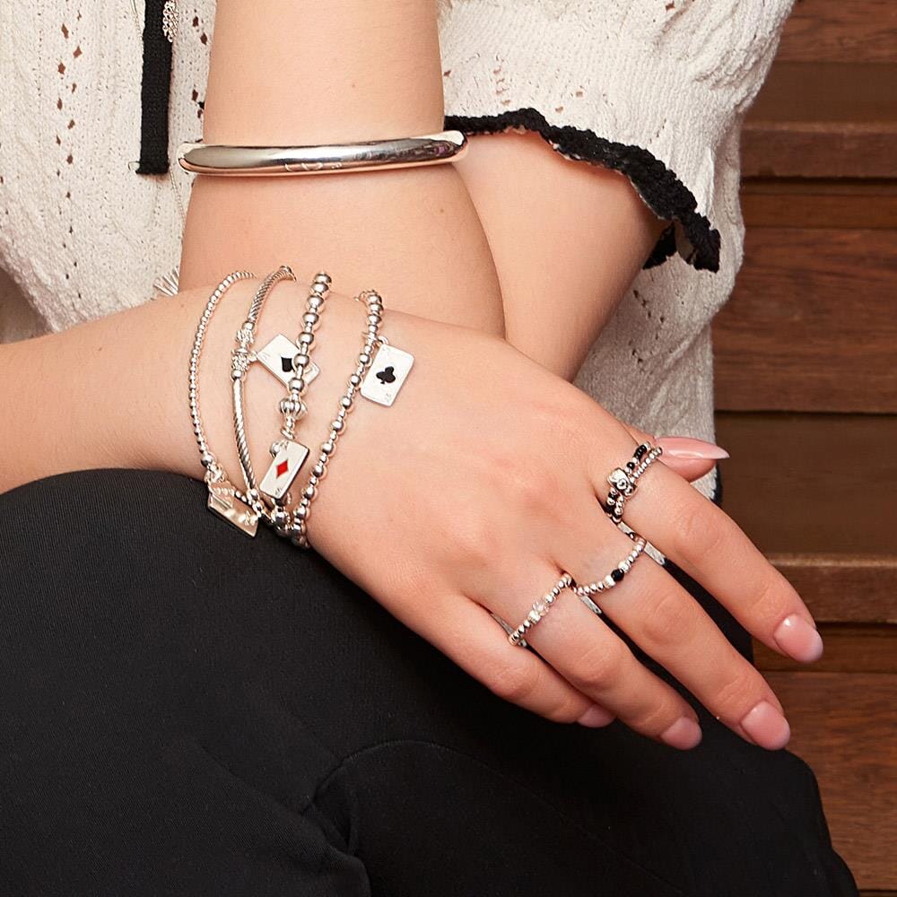 Aster Silver Ring - Crystal
