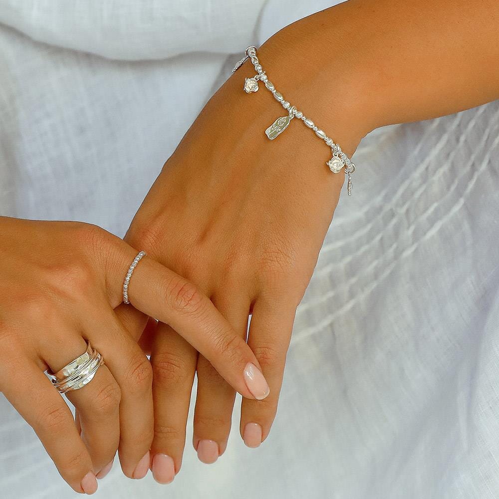 Garland Silver Charm Bracelet