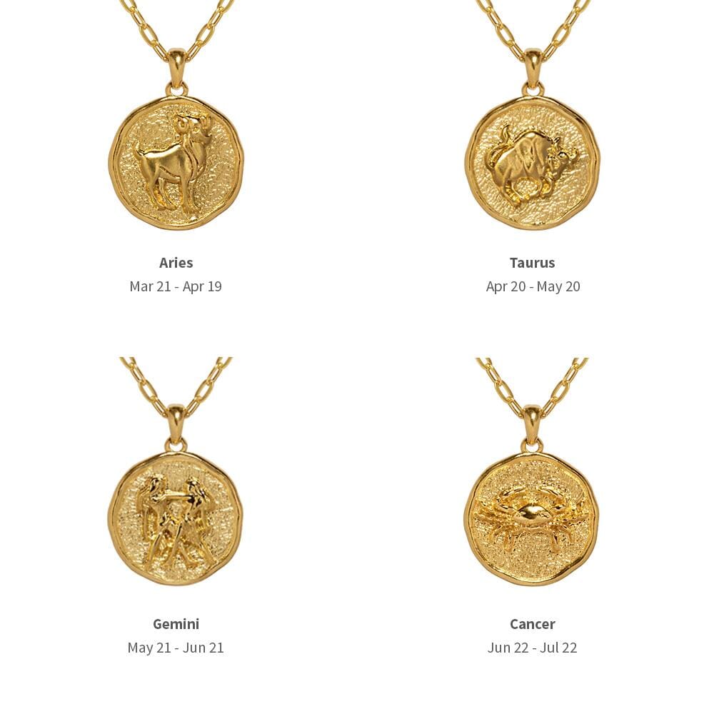 NU & MII Zodiac Gold Necklace