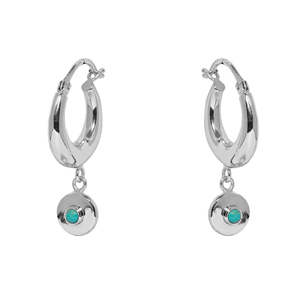 Turquoise Spirit Silver Earrings