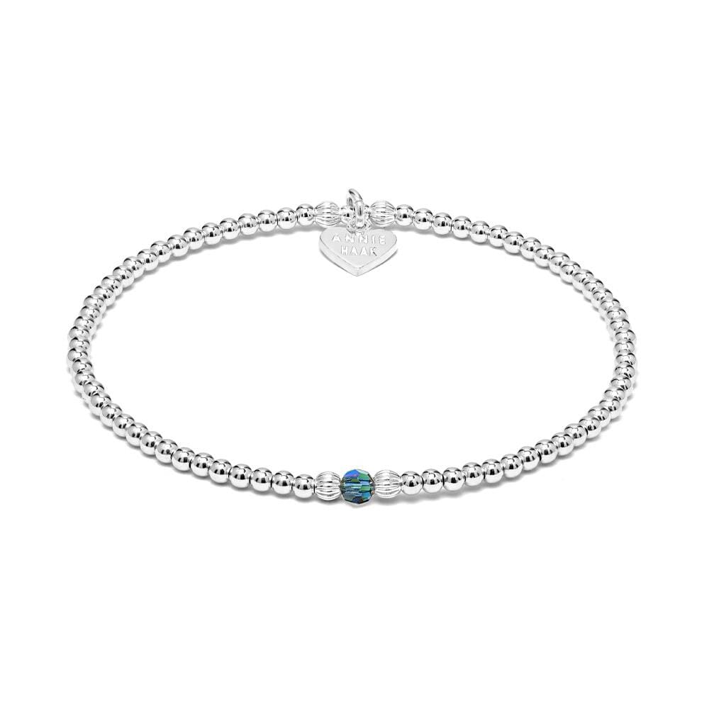 Aster Silver Bracelet - Midnight Blue