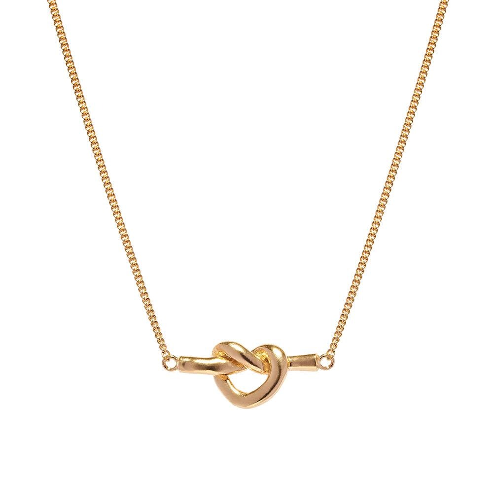 Gold Plated Love Knot Necklace Annie Haak