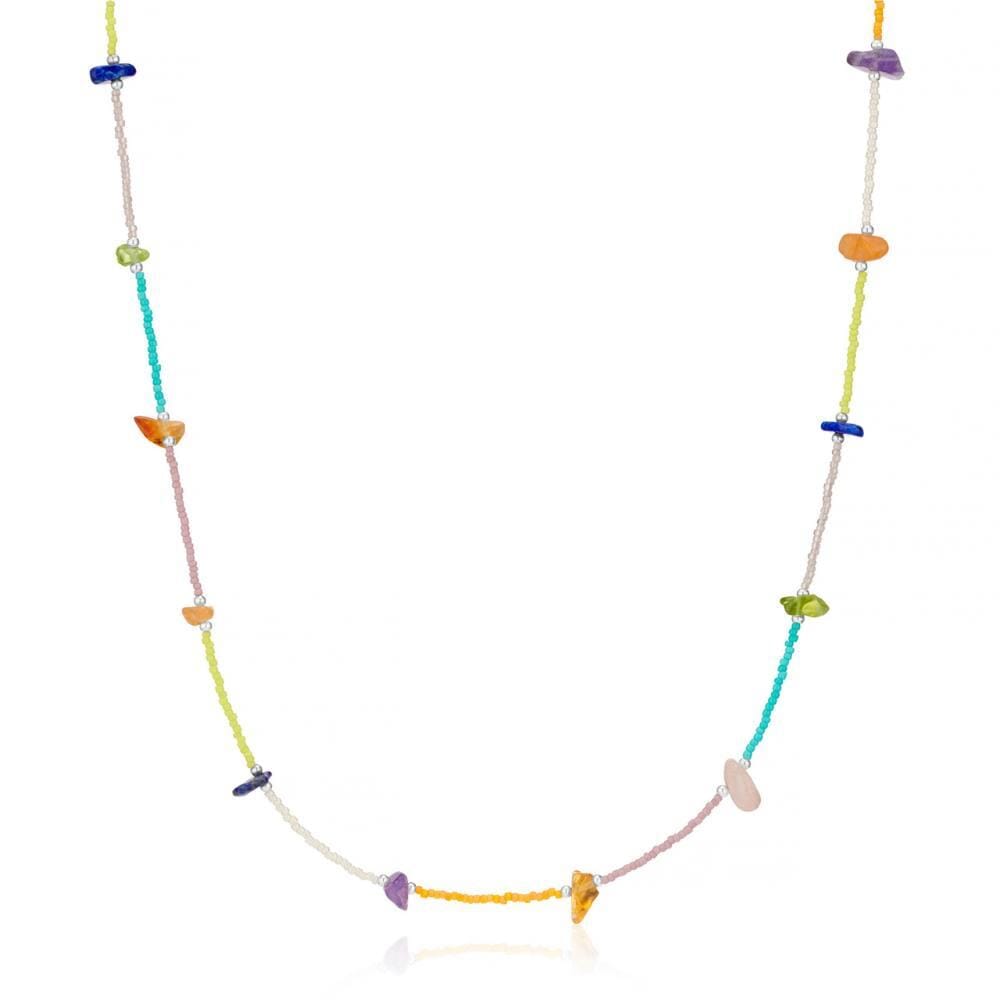 Rainbow Silver Necklace