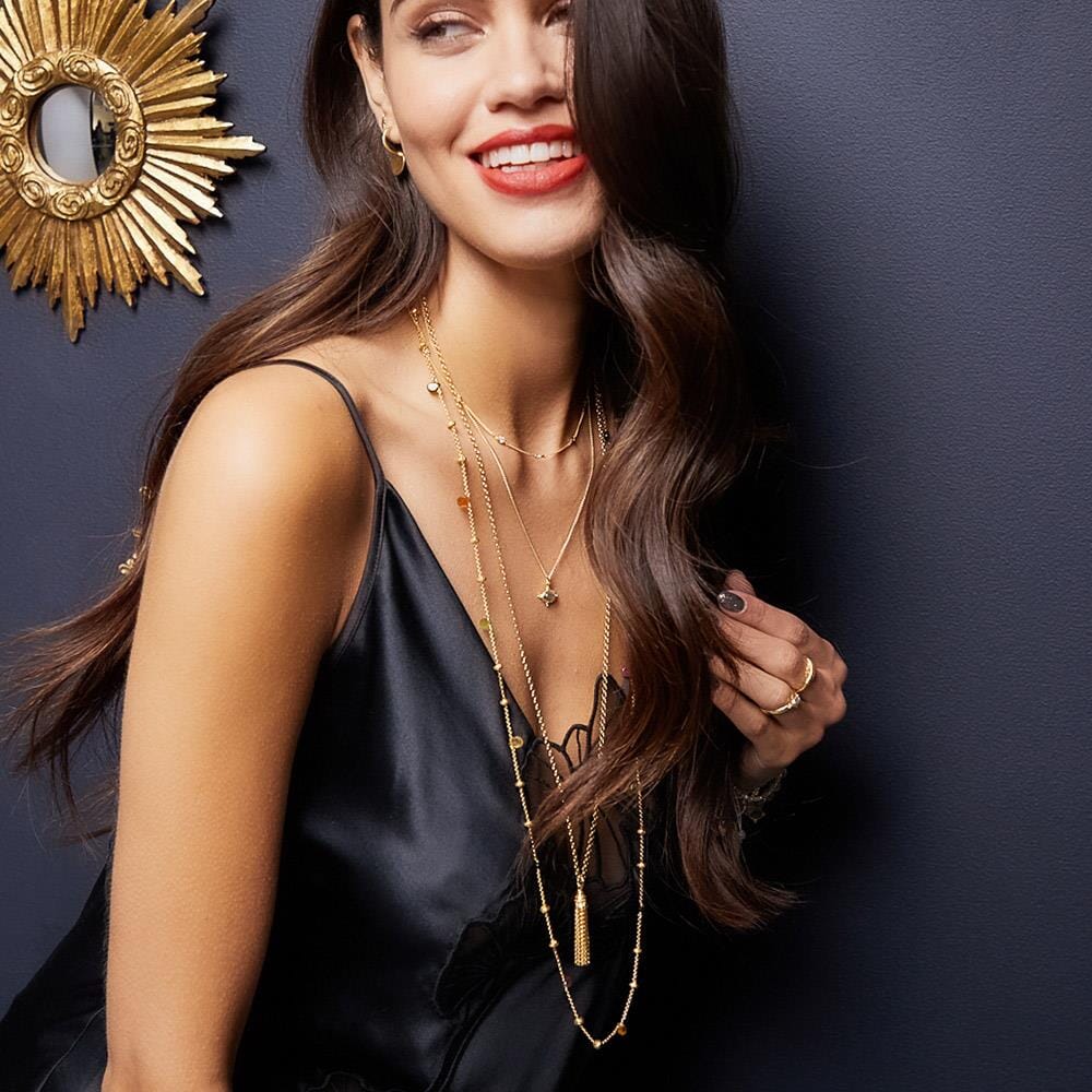 Allure Crystal Gold Plated Necklace