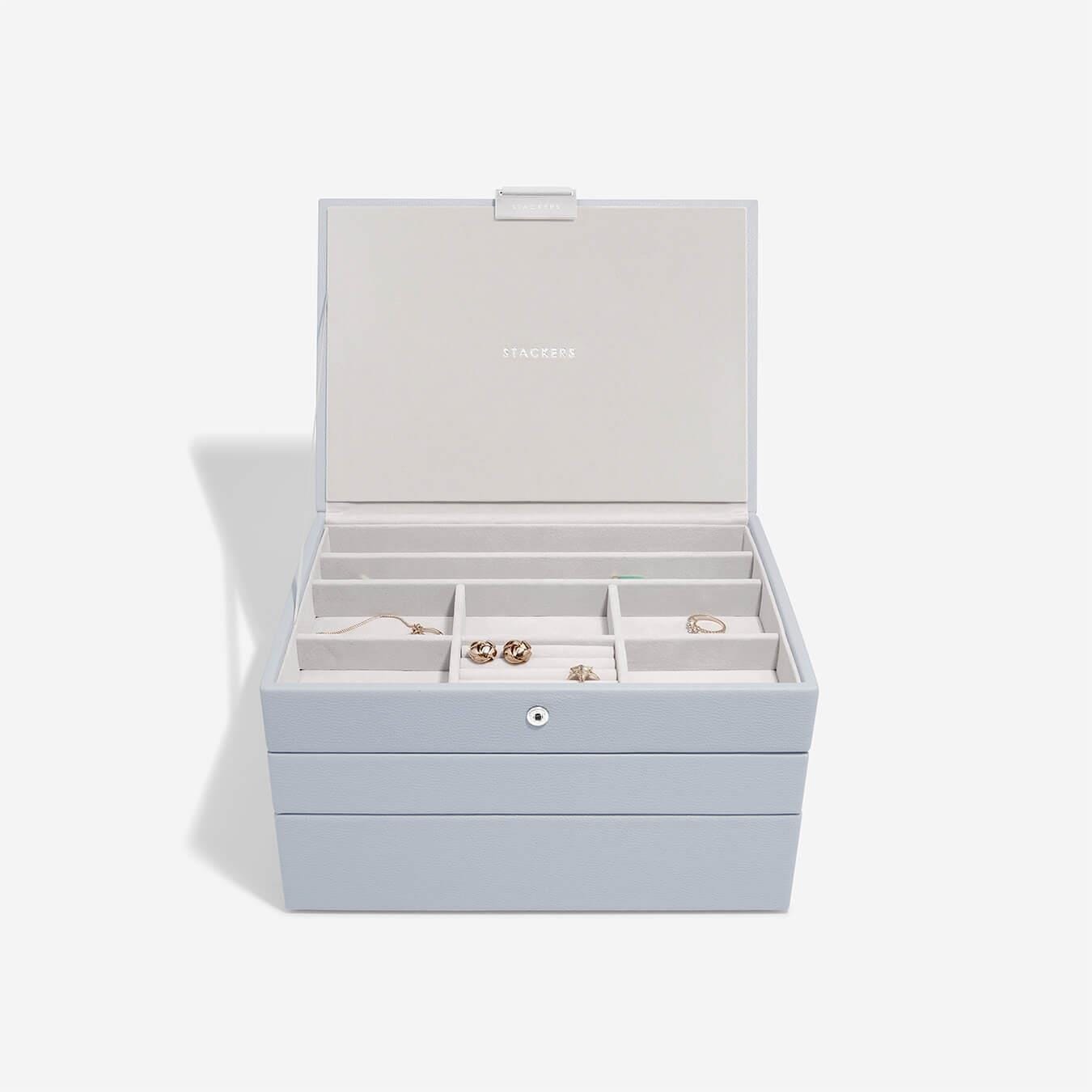 Stackers Lavender Classic Set of 3 Jewellery Box