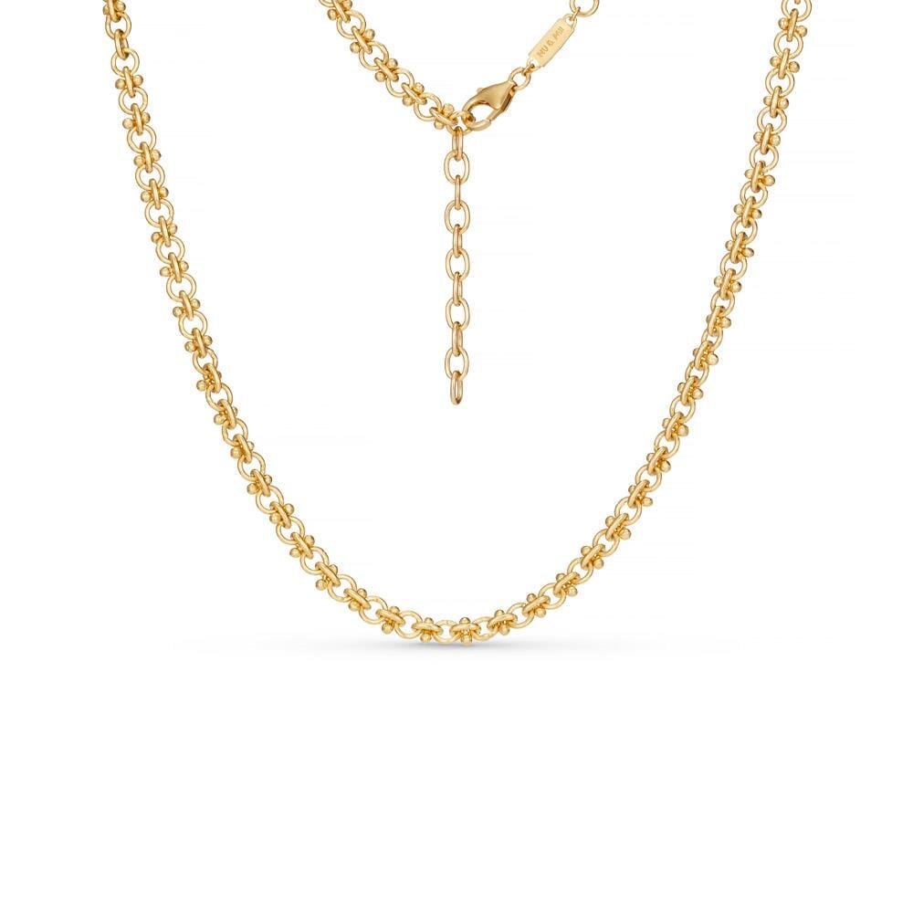 Liv Bentley Fleur De Lis Chain Gold Plated Necklace