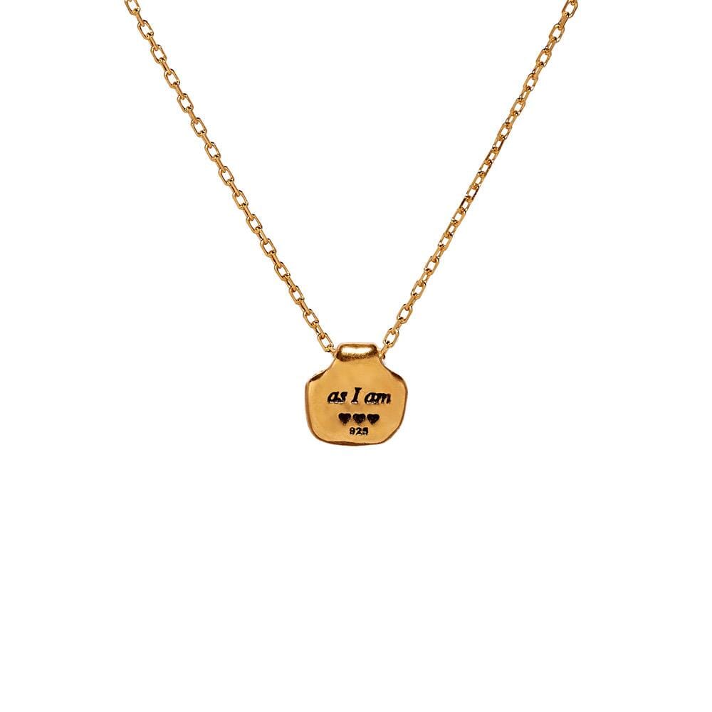 Outlet Affirmation Gold Plated Necklace - Choice of Quote