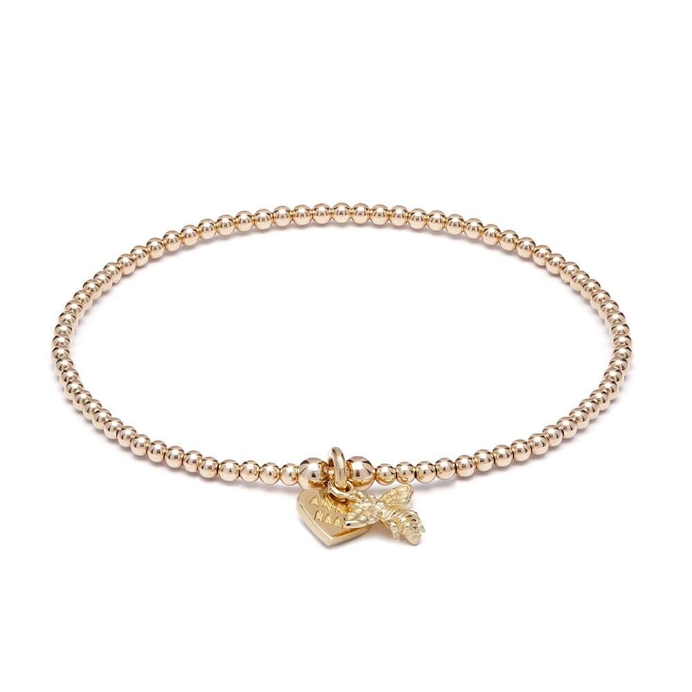 Santeenie Gold Charm Bracelet - Tiny Bee