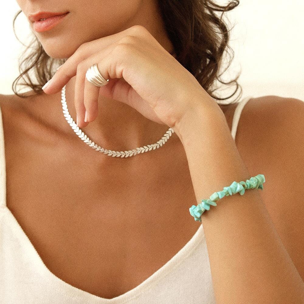 NU & MII Turquoise Silver Bracelet