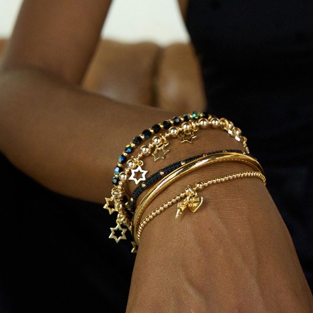 Mini Cluster of Stars Gold Plated Bracelet