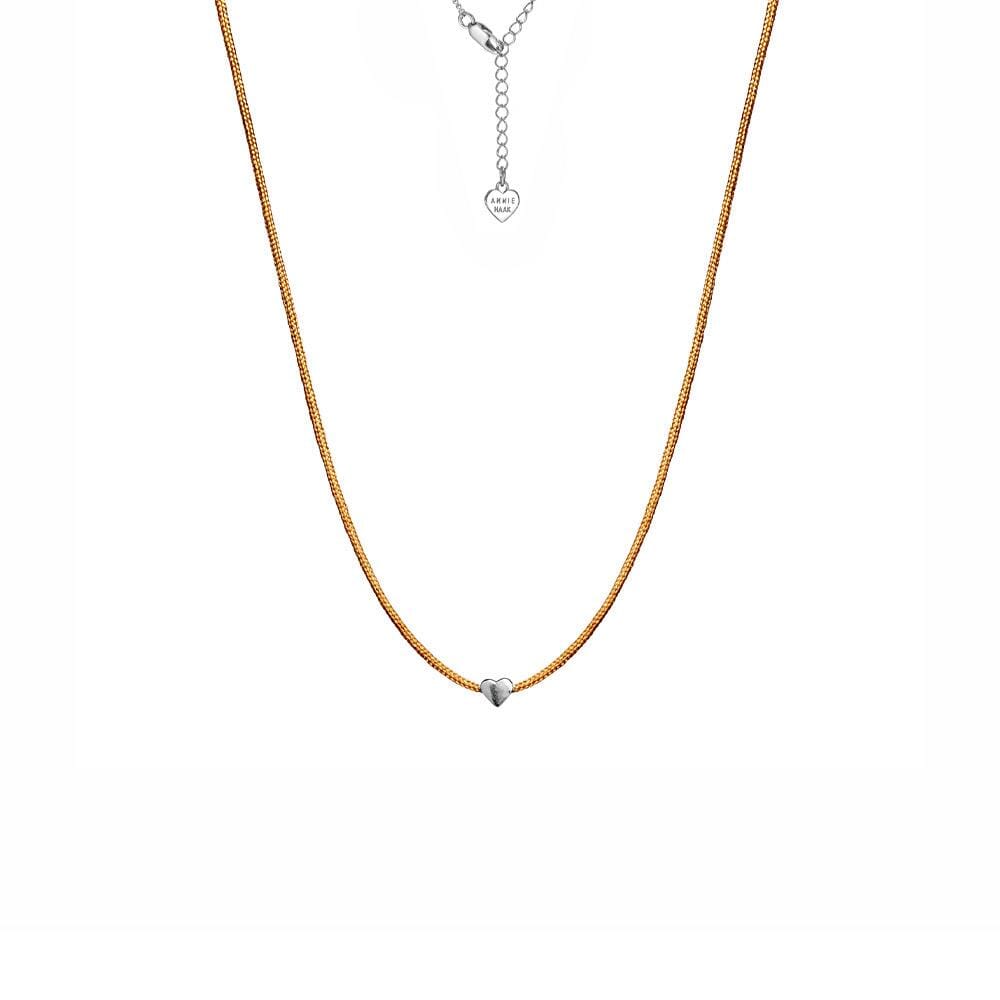 Harmony Heart Silver Necklace - Natural