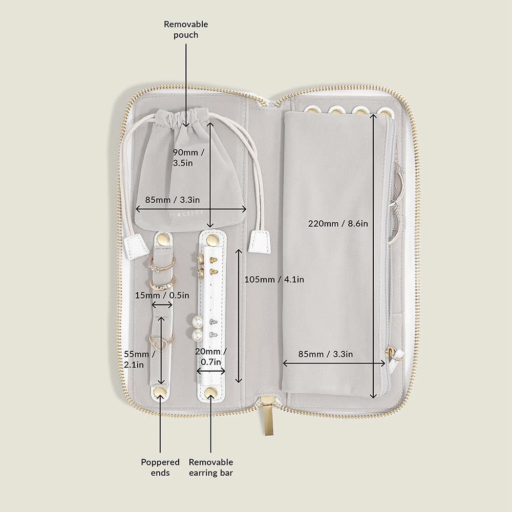 Stackers White Jewellery Roll