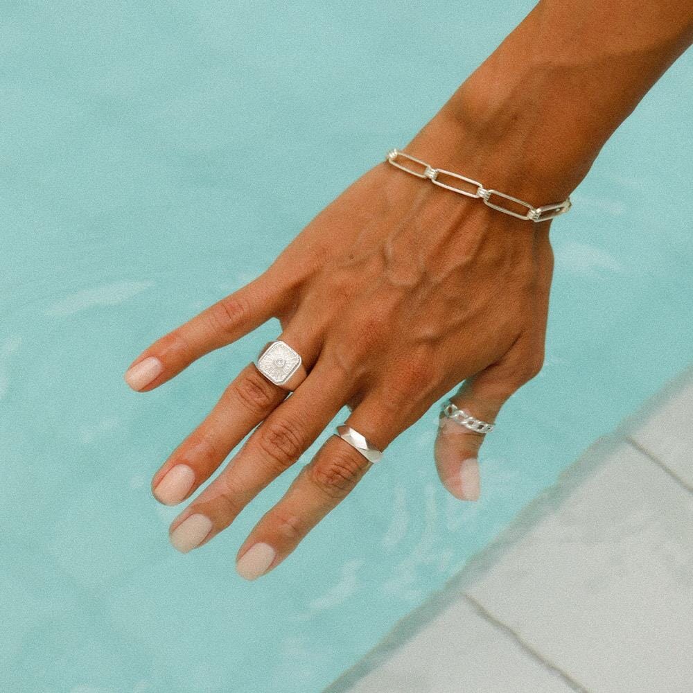 Outlet NU & MII Bright Silver Ring