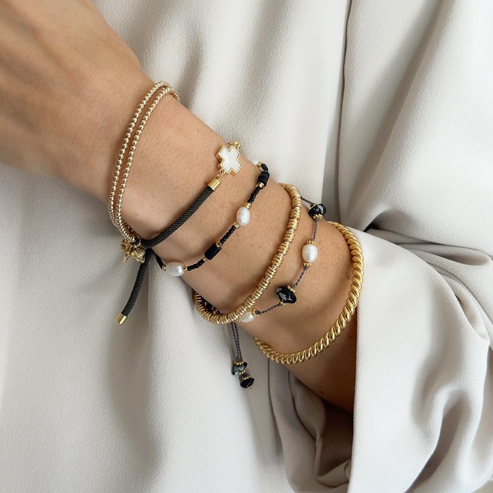 Noir Freshwater Pearl Bracelet