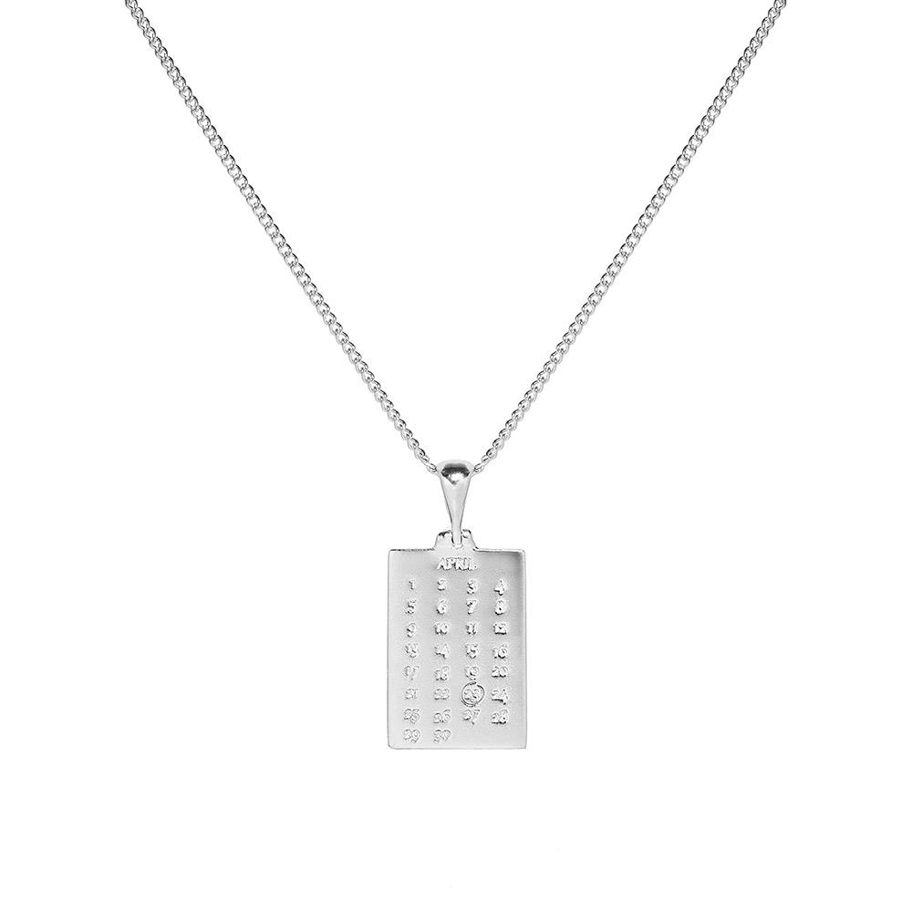 Gala Personalised Special Date Silver Necklace