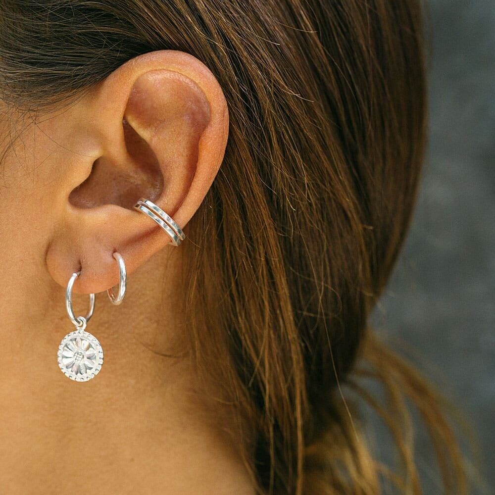 NU & MII Double Ear Cuff - Silver