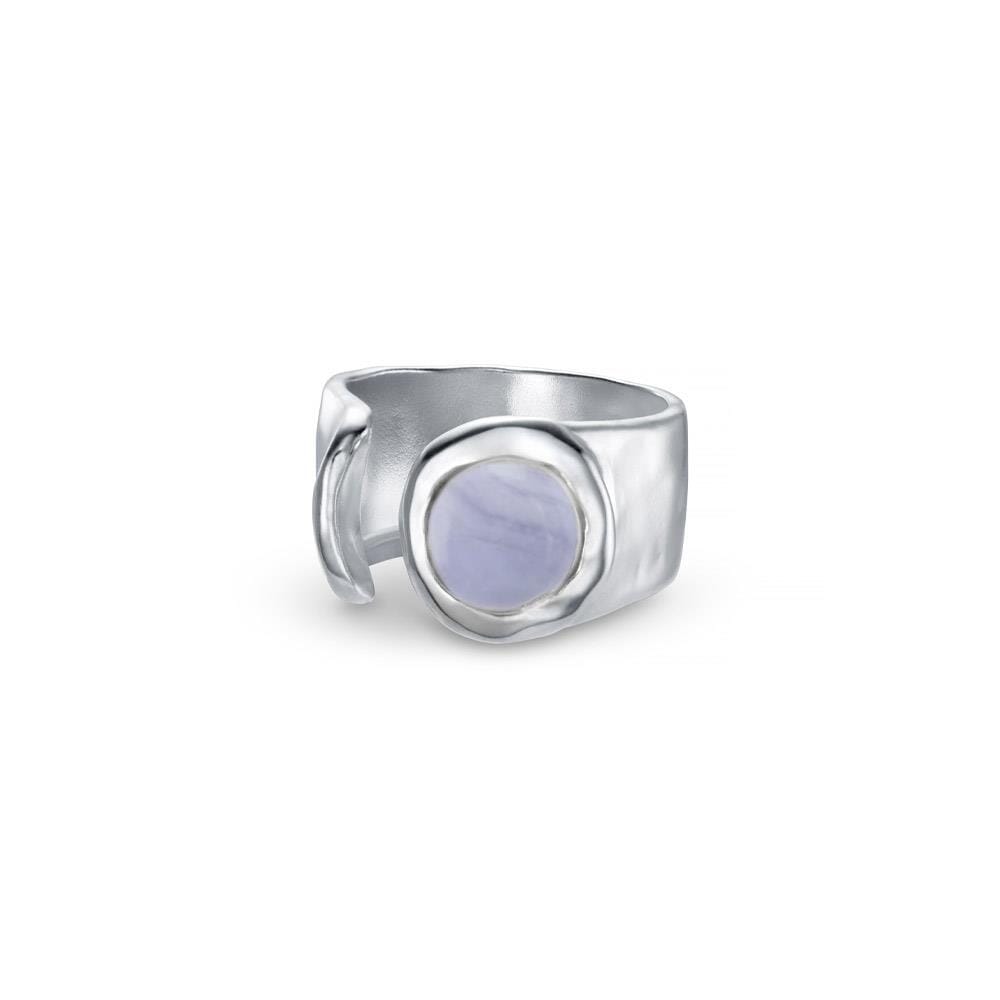 NU & MII Seville Silver Ring - Blue Lace